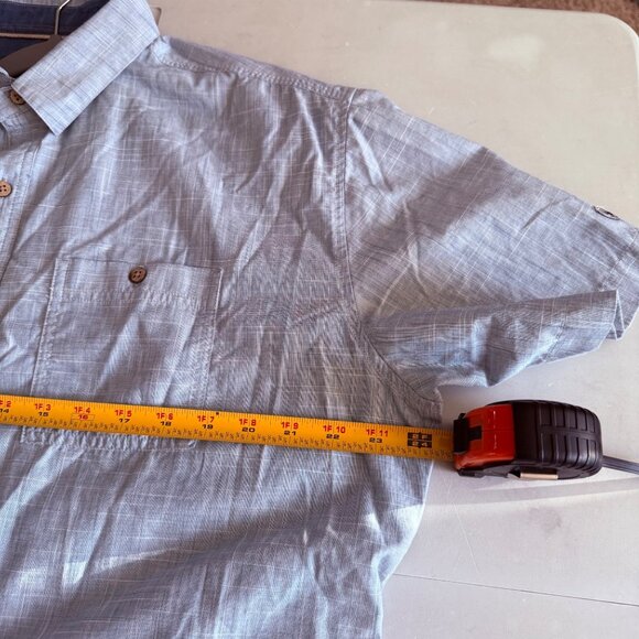 Kuhl Karib Blue Short Sleeve Performance Lightweight Button Shirt 7259 Mens XL - Picture 8 of 9